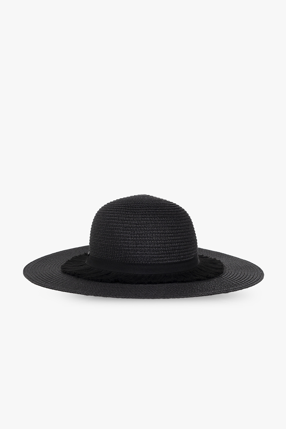 Black Wide brim hat with fringes Emporio Armani - Vitkac GB